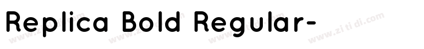 Replica Bold Regular字体转换